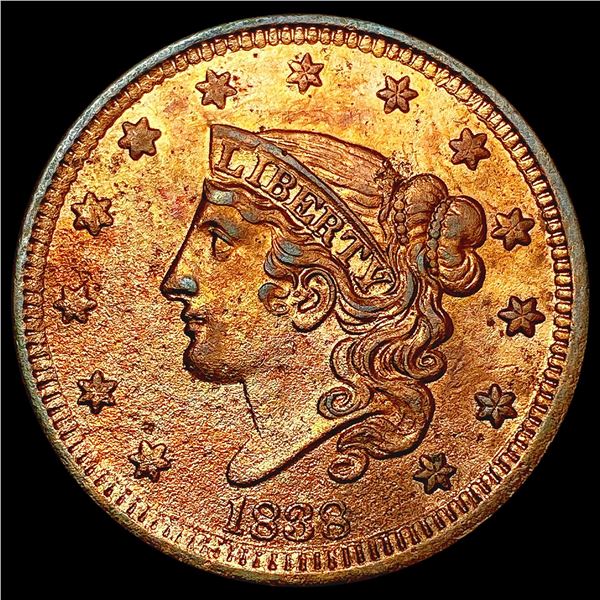 1838 Coronet Head Cent HIGH GRADE