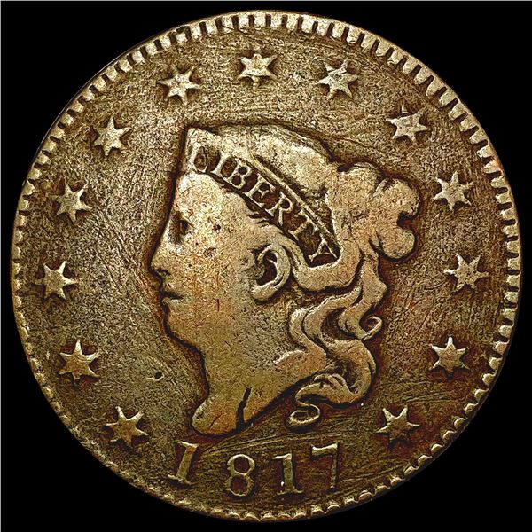 1817 Coronet Head Cent LIGHTLY CIRCULATED