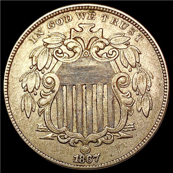 1867 Shield Nickel CLOSELY UNCIRCULATED