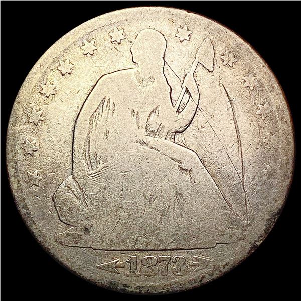 1873 Seated Liberty Half Dollar NICELY CIRCULATED