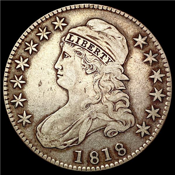 1818 Draped Bust Half Dollar CLOSELY UNCIRCULATED
