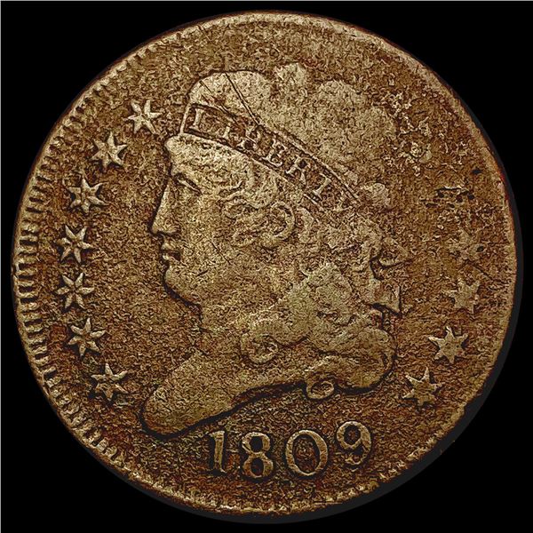 1809 Classic Head Half Cent NICELY CIRCULATED