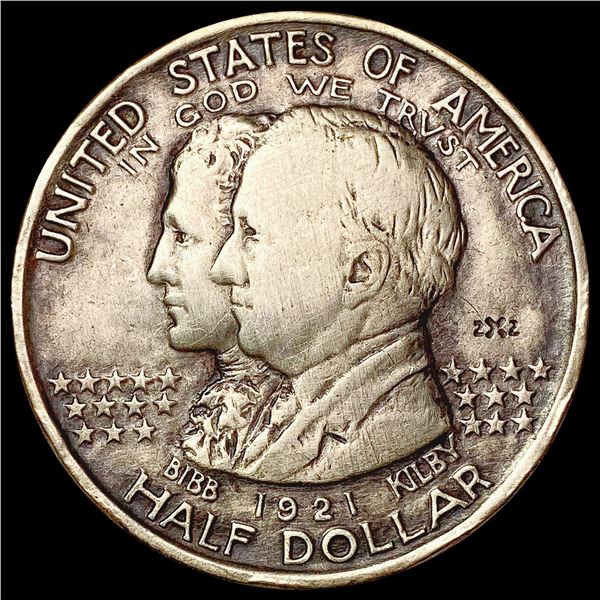 1921 2x2 Alabama Half Dollar HIGH GRADE