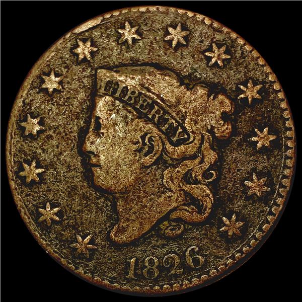 1826 Coronet Head Cent NICELY CIRCULATED