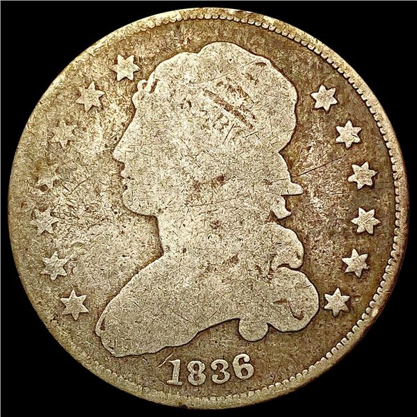 1836 Capped Bust Quarter NICELY CIRCULATED