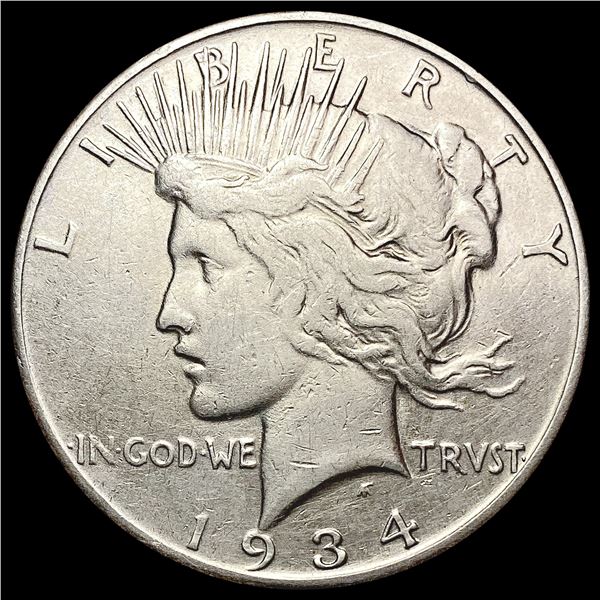 1934 Silver Peace Dollar CLOSELY UNCIRCULATED