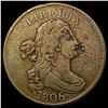 Image 1 : 1806 Draped Bust Half Cent NICELY CIRCULATED