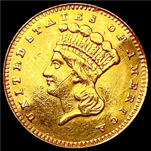 1874 Rare Gold Dollar CHOICE AU