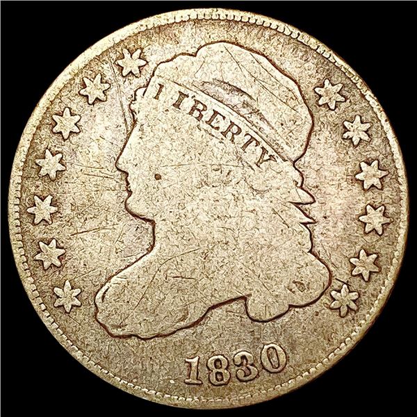 1830 Capped Bust Dime NICELY CIRCULATED
