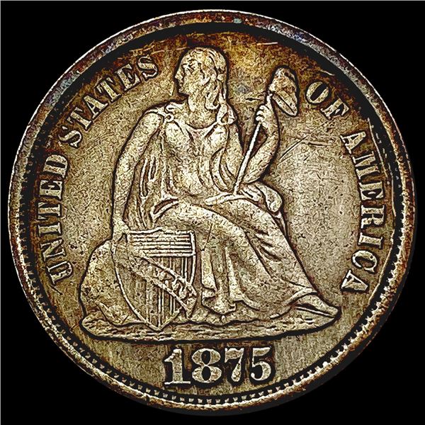 1875-S Seated Liberty Dime CLOSELY UNCIRCULATED