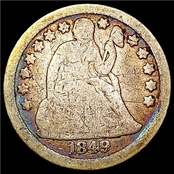 1849-O Seated Liberty Dime NICELY CIRCULATED