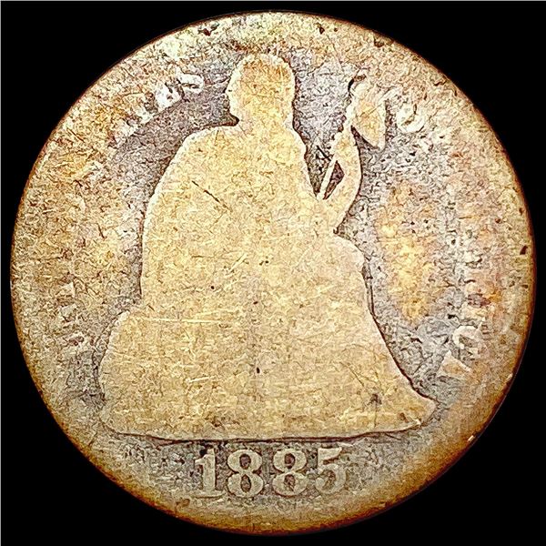 1885-S Mercury Dime NICELY CIRCULATED