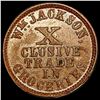Image 1 : 1863 Jackson Hall Store Token Michigan CLOSELY UNCIRCULATED