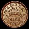 Image 2 : 1863 Jackson Hall Store Token Michigan CLOSELY UNCIRCULATED