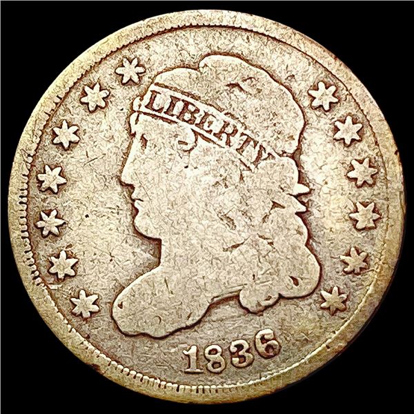 1836 Seated Liberty Half Dime NICELY CIRCULATED