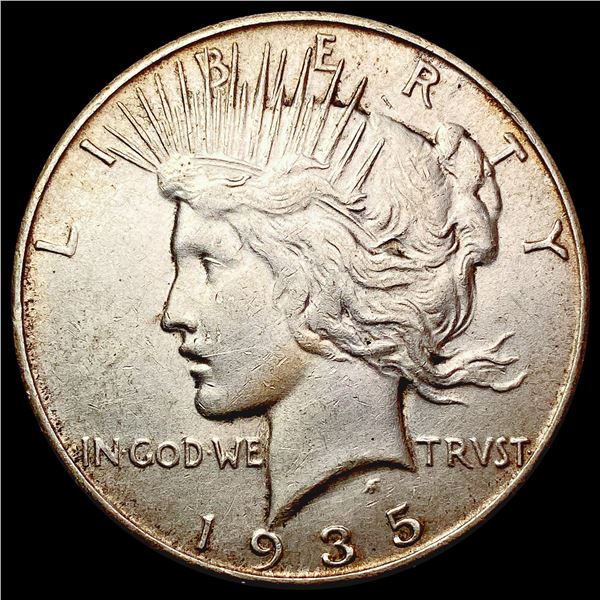1935-S Silver Peace Dollar NEARLY UNCIRCULATED