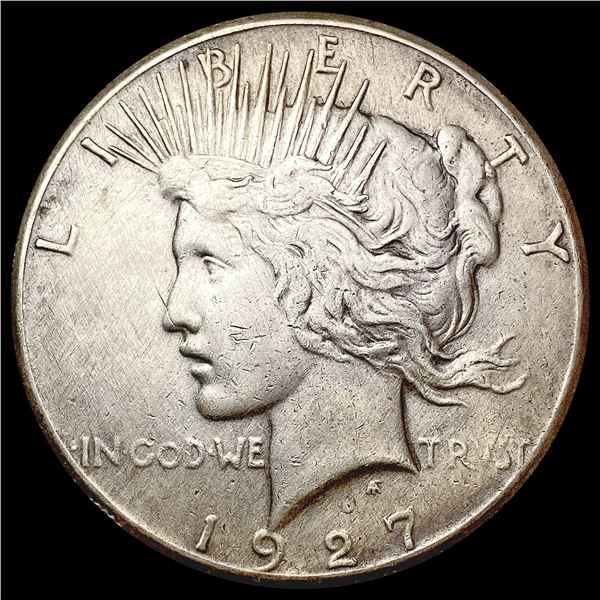 1927 Silver Peace Dollar NEARLY UNCIRCULATED