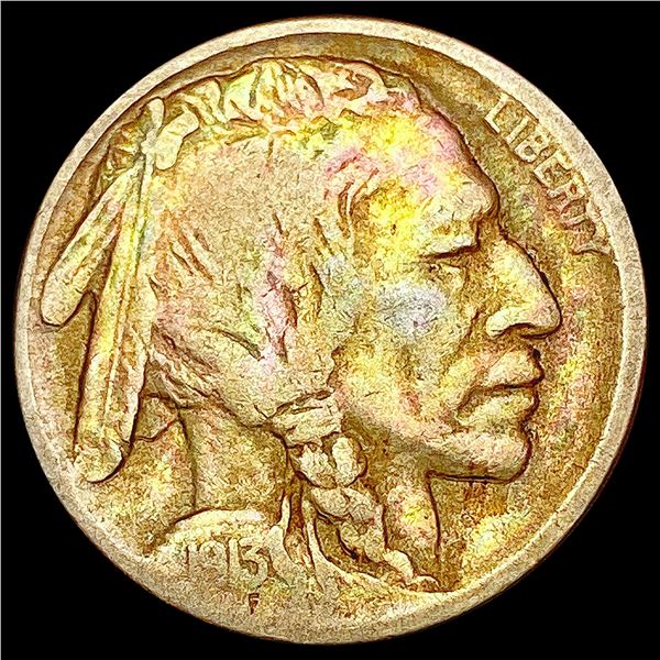 1913-D TyII Buffalo Nickel NEARLY UNCIRCULATED