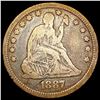 Image 1 : 1887 Seated Liberty Quarter NICELY CIRCULATED