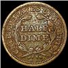 Image 2 : 1842 Seated Liberty Half Dime NICELY CIRCULATED