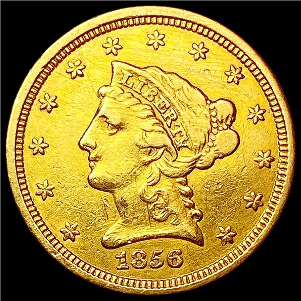 1856 $2.50 Gold Quarter Eagle CLOSELY UNCIRCULATED