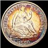 Image 1 : 1861 Rainbow Toned Seated Liberty Half Dime CLOSELY UNCIRCULATED