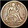 Image 1 : 1866 Seated Liberty Dime LIGHTLY CIRCULATED