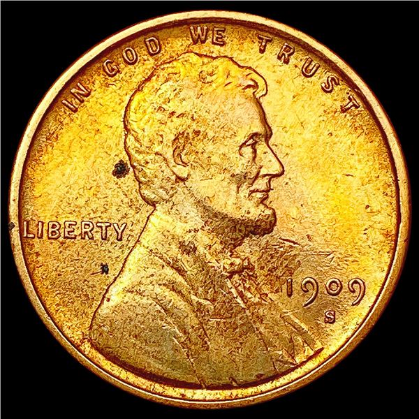 1909 S VDB Wheat Cent CLOSELY UNCIRCULATED