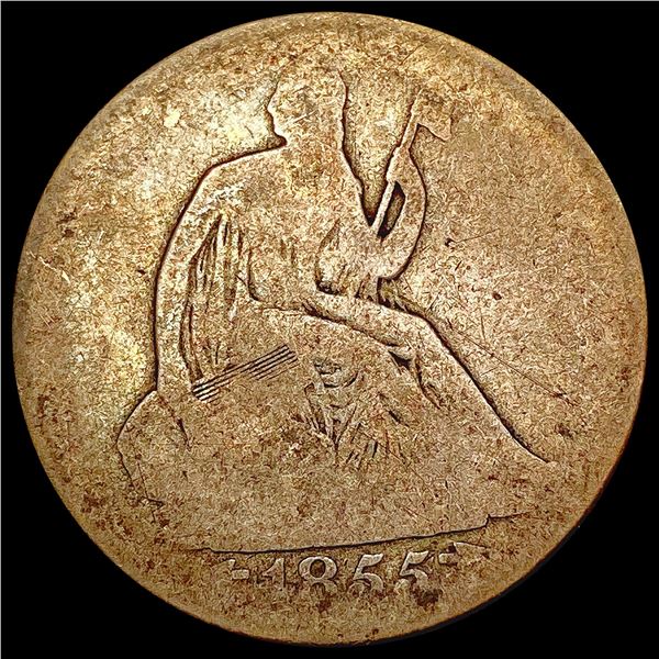 1855 Arrows Seated Liberty Half Dollar NICELY CIRCULATED