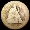 Image 1 : 1864 s Seated Liberty Quarter NICELY CIRCULATED