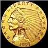 Image 1 : 1914 D $2.50 Gold Quarter Eagle CLOSELY UNCIRCULATED