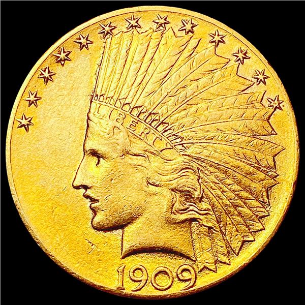 1909-D $10 Gold Eagle CHOICE AU