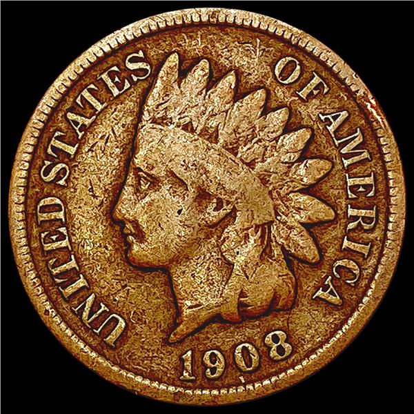 1908-S Indian Head Cent NICELY CIRCULATED