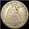 Image 1 : 1858 Seated Liberty Quarter NICELY CIRCULATED