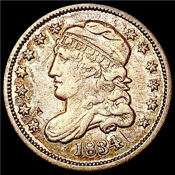 1834 Capped Bust Half Dime CLOSELY UNCIRCULATED