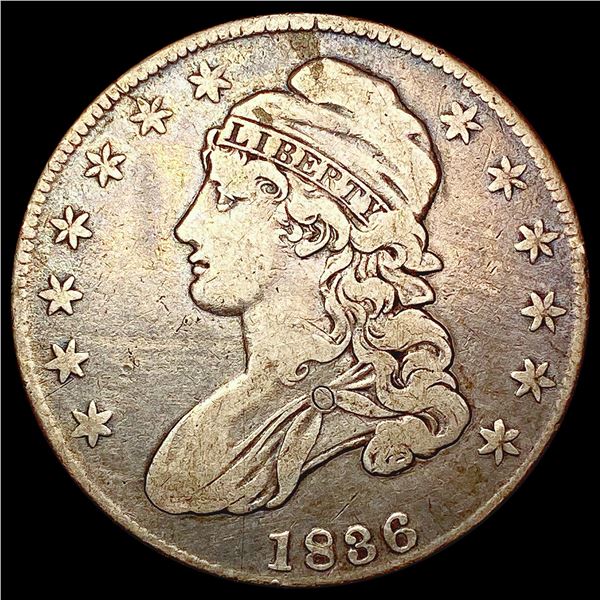 1836 Capped Bust Half Dollar NICELY CIRCULATED