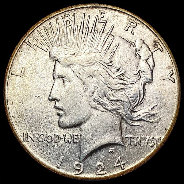 1924-S Silver Peace Dollar CLOSELY UNCIRCULATED