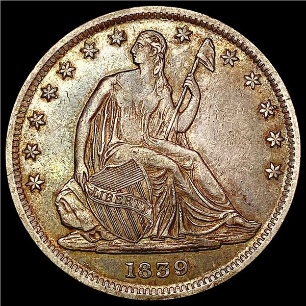 1839 Seated Liberty Half Dollar CLOSELY UNCIRCULATED