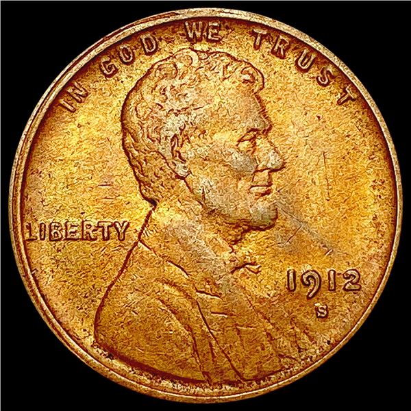 1912-S Wheat Cent CLOSELY UNCIRCULATED