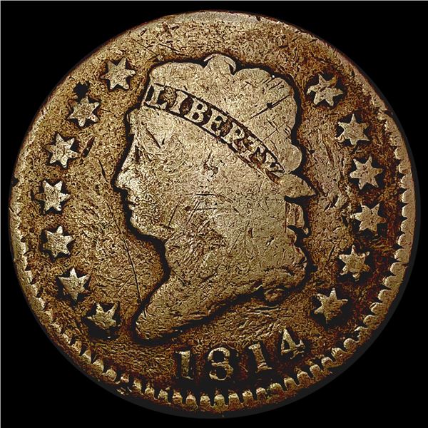 1814 Classic Head Large Cent NICELY CIRCULATED