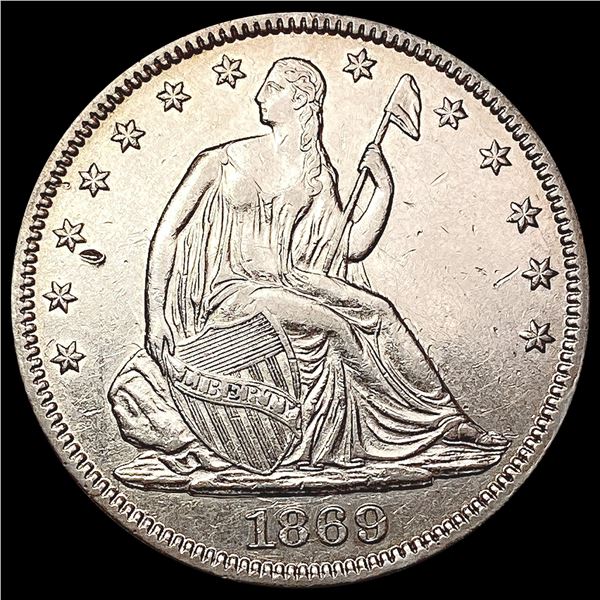 1869 Seated Liberty Half Dollar UNCIRCULATED
