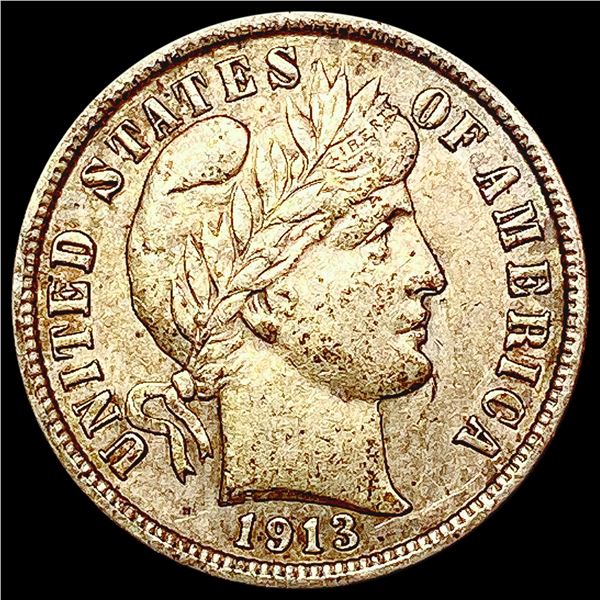 1913 Barber Dime UNCIRCULATED