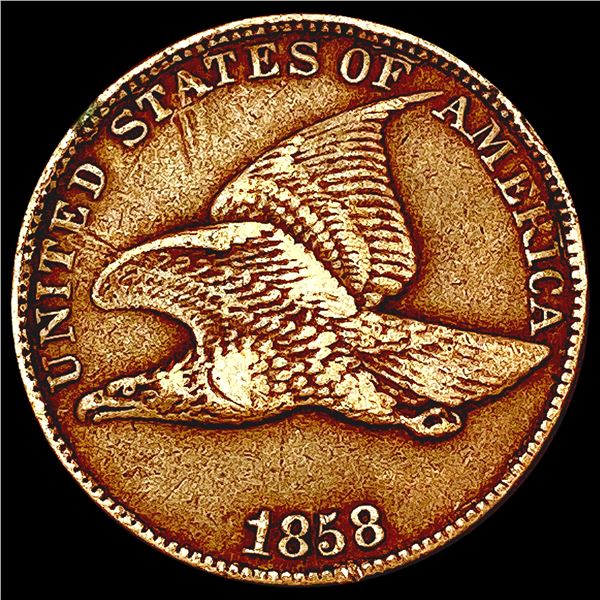 1858 Flying Eagle Cent CLOSELY UNCIRCULATED