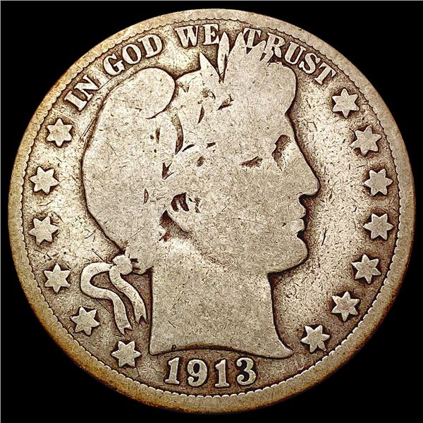 1913 Barber Half Dollar NICELY CIRCULATED