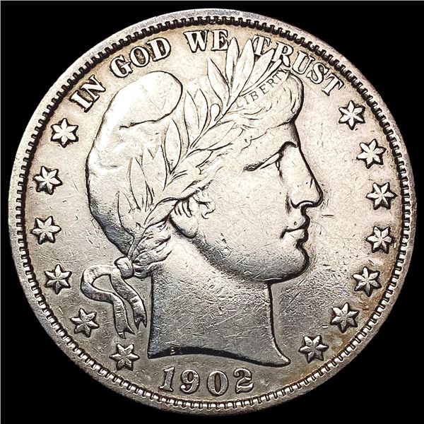 1902-S Barber Half Dollar CLOSELY UNCIRCULATED