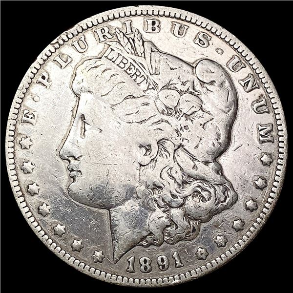 1891-CC Morgan Silver Dollar NICELY CIRCULATED