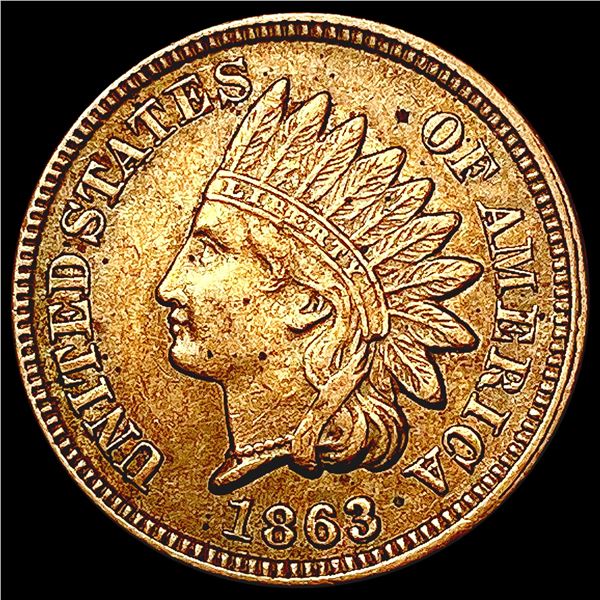 1863 Indian Head Cent NEARLY UNCIRCULATED
