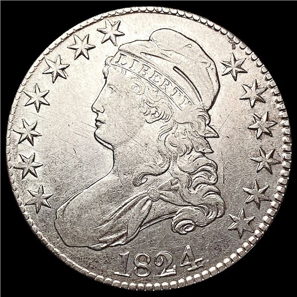 1824 Capped Bust Half Dollar CLOSELY UNCIRCULATED