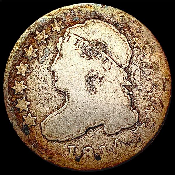 1814 Sm Dt Capped Bust Dime NICELY CIRCULATED