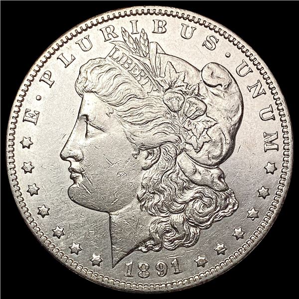1891-CC Morgan Silver Dollar CLOSELY UNCIRCULATED